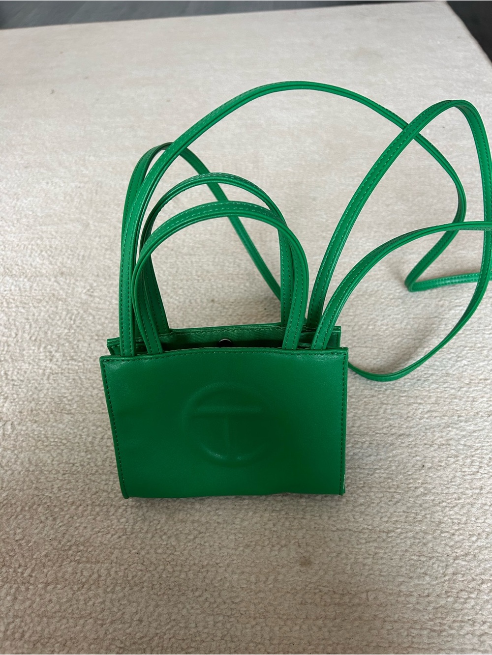Green Telfar Small Shopping Bag